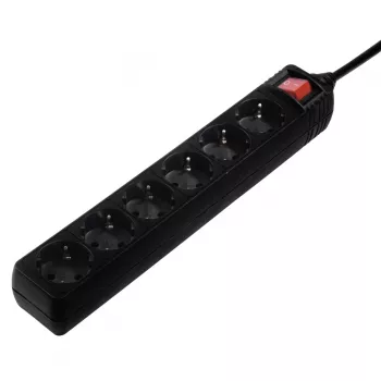 Hama 137265 ciabatta 3 m 6 uscite AC per interni nero