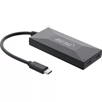 InLine hub USB 3.2 Gen.1, USB-C a 2 porte USB-C e 3 porte USB-A, senza alimentatore
