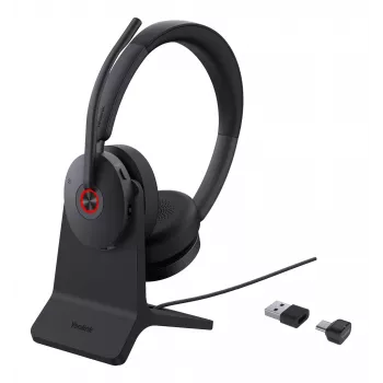 Headset on-ear Yealink BH74 Teams USB-C/A con supporto — Microsoft Teams, monoaurale, con filo