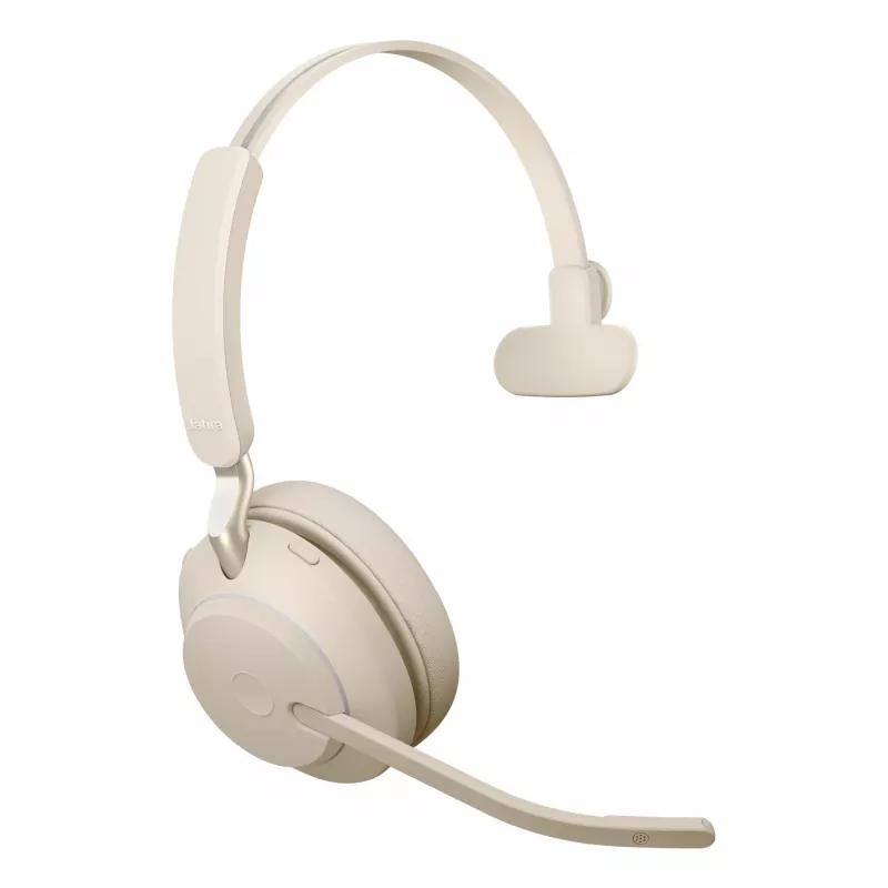 Jabra Evolve2 65 UC Mono 26599-889-898 cuffia con microfono, sovraurale, convertibile, USB-C, beige