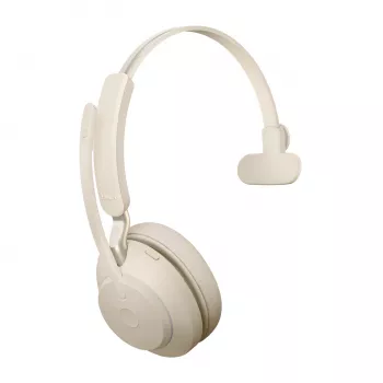 Jabra Evolve2 65 USB-C UC Supporto caricabatterie Mono - beige, wireless, ufficio/callcenter, 20 - 20000 Hz, 99,2 g, headset, beige