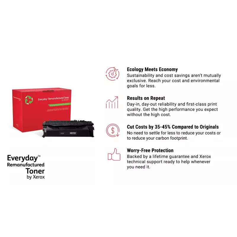 Toner mono rigenerato Xerox Everyday™ compatibile con HP 87A (CF287A), capacità standard