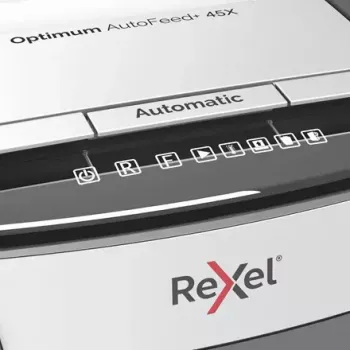 Rexel Optimum AutoFeed 45X distruggidocumenti automatico a taglio particelle P4