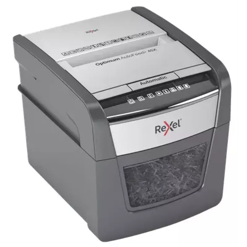 Rexel Optimum AutoFeed 45X distruggidocumenti automatico a taglio particelle P4