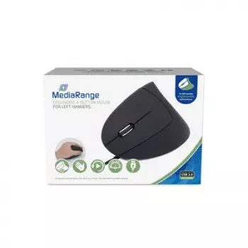 Mouse MediaRange MROS231 USB Type-A ottico per mancini 2400 DPI