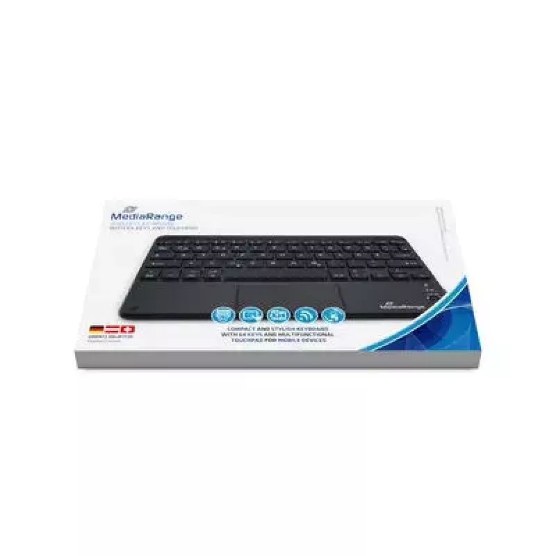Tastiera MediaRange MROS130 Office Bluetooth QWERTZ tedesco svizzero tedesco nero