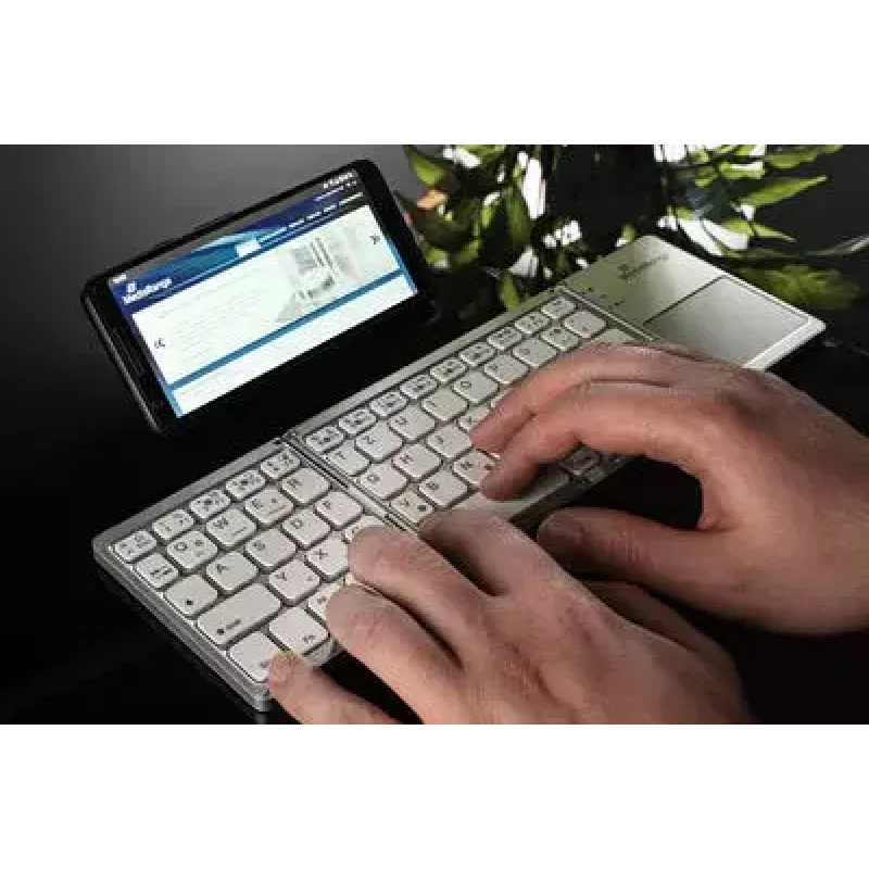Tastiera MediaRange MROS133 Office Bluetooth QWERTZ tedesco svizzero argento