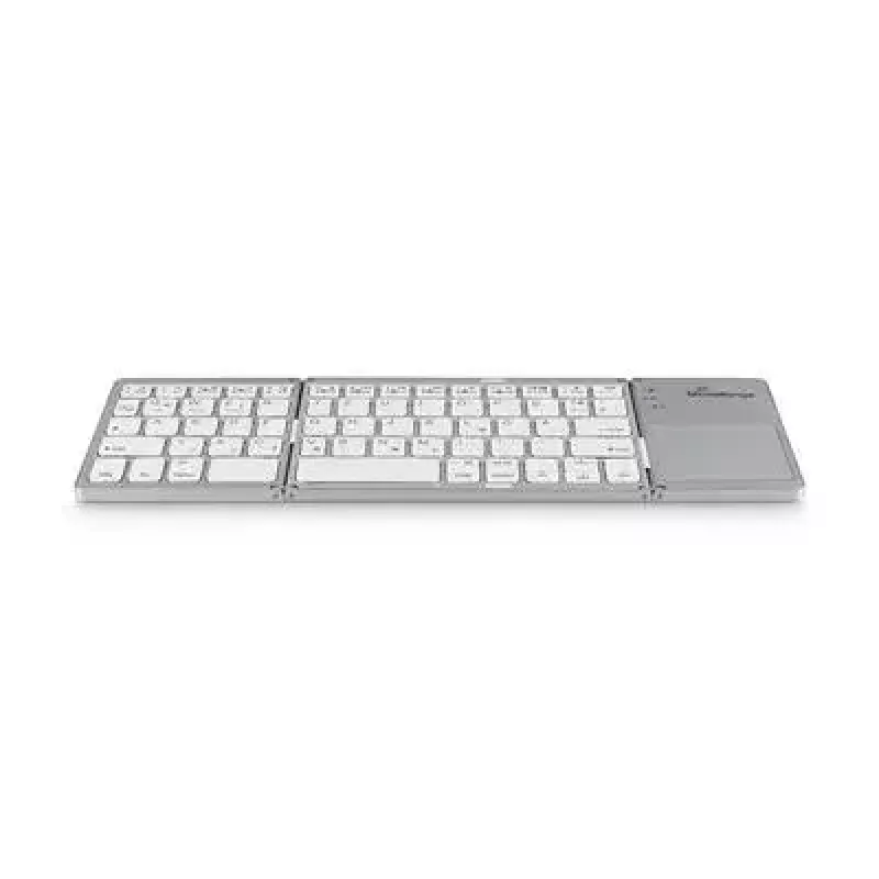 Tastiera MediaRange MROS133 Office Bluetooth QWERTZ tedesco svizzero argento