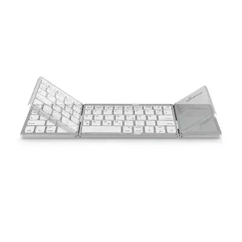 Tastiera MediaRange MROS133 Office Bluetooth QWERTZ tedesco svizzero argento