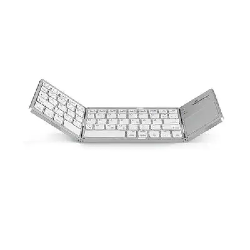 Tastiera MediaRange MROS133 Office Bluetooth QWERTZ tedesco svizzero argento