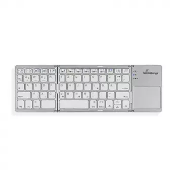 Tastiera MediaRange MROS133 Office Bluetooth QWERTZ tedesco svizzero argento