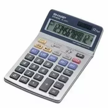 Calcolatrice da tavolo finanziaria Sharp EL-337C