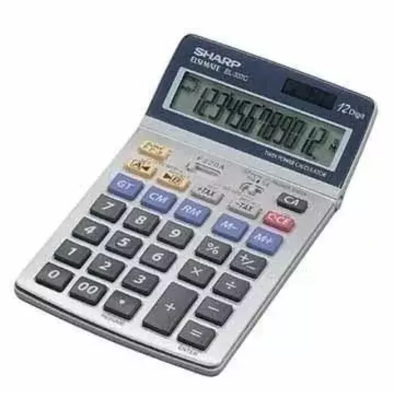 Calcolatrice da tavolo finanziaria Sharp EL-337C