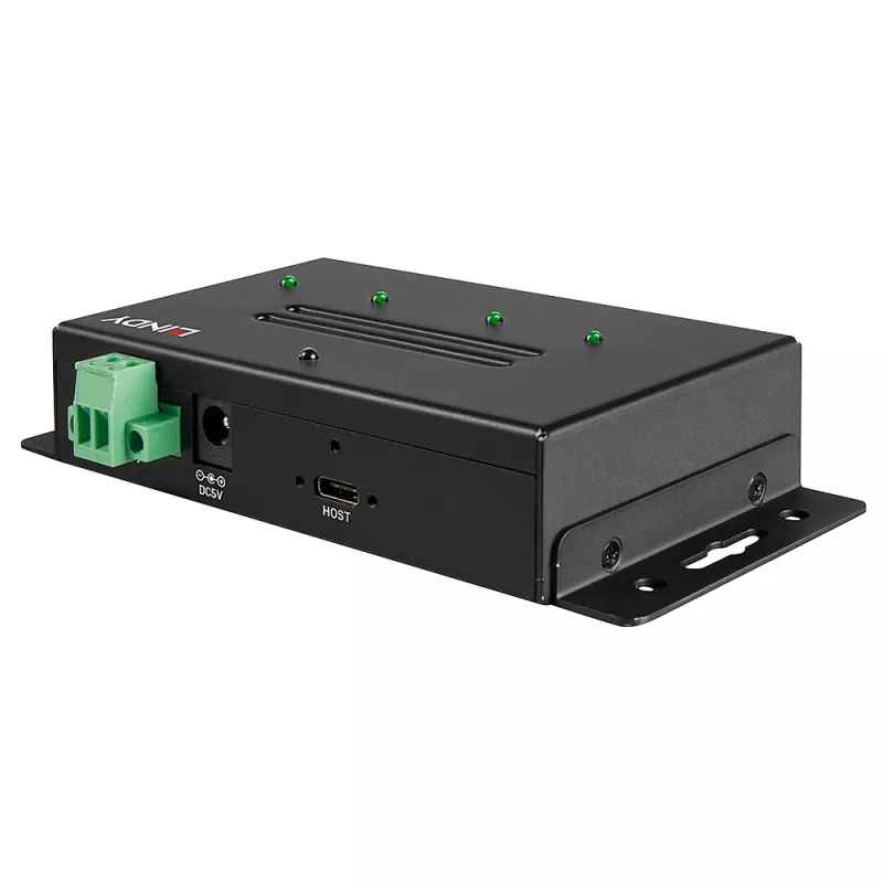 Hub USB Lindy 4 porte USB 3.2 Gen 2 Type-C hub in metallo