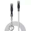 Cavo di rete Lindy 5m Cat.6A S/FTP con blocco, grigio