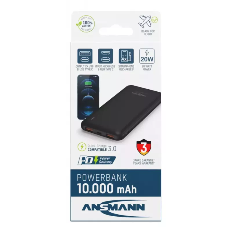 Powerbank portatile Ansmann PB320PD 10000 mAh