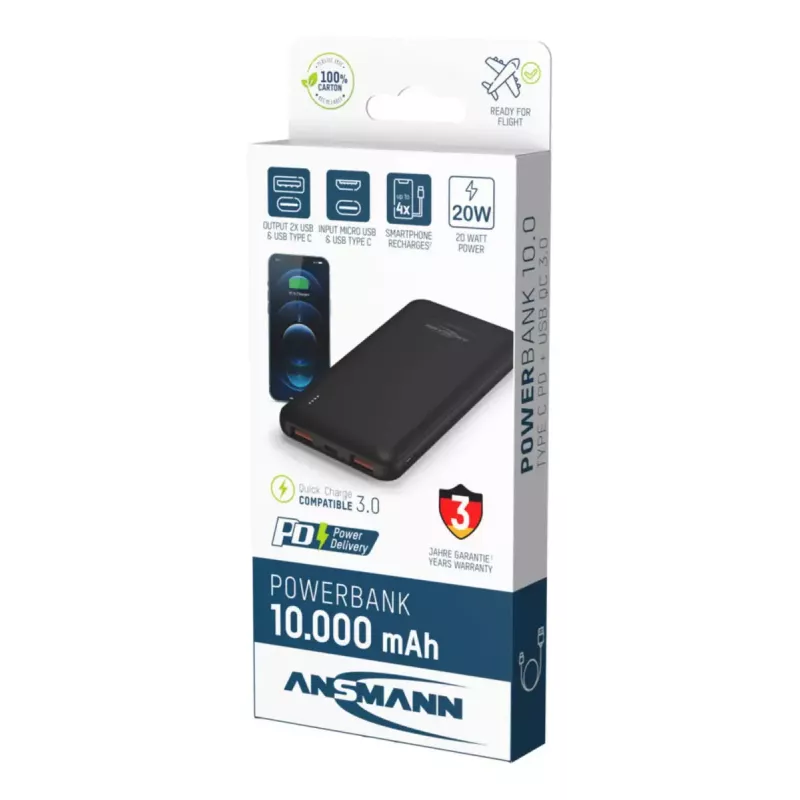 Powerbank portatile Ansmann PB320PD 10000 mAh