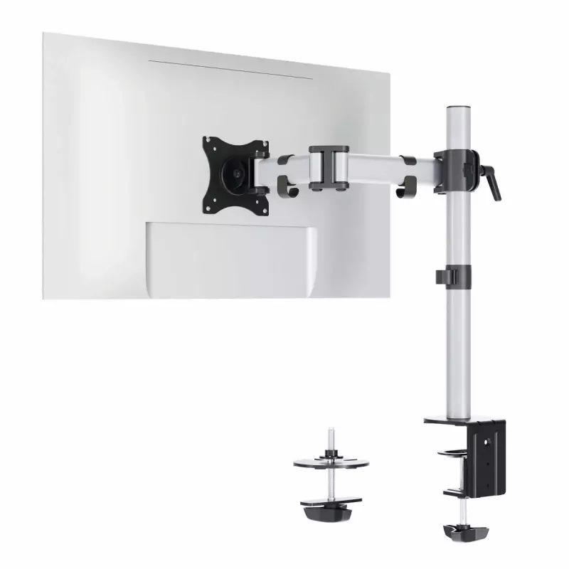 Durable SELECT Supporto per monitor 509423 per 1 monitor, fissaggio da scrivania, argento