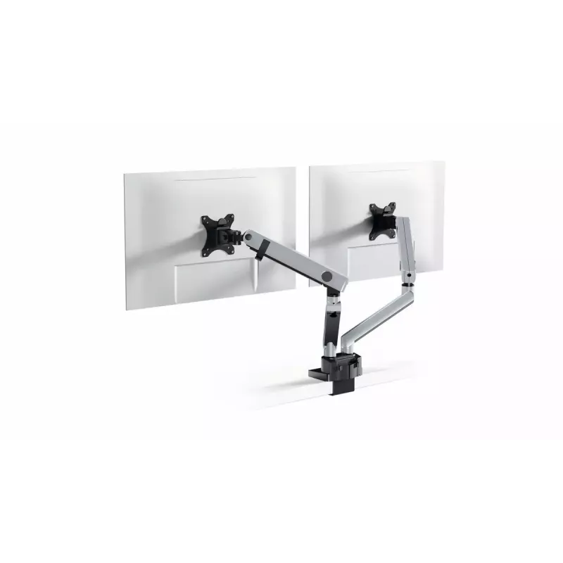 Durable SELECT PLUS Supporto per monitor 509723 con braccio per 2 monitor, fissaggio da scrivania