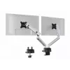 Durable SELECT PLUS Supporto per monitor 509723 con braccio per 2 monitor, fissaggio da scrivania