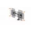 Durable SELECT PLUS Supporto per monitor 509723 con braccio per 2 monitor, fissaggio da scrivania