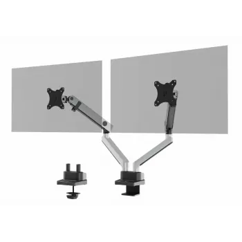 Durable SELECT PLUS Supporto per monitor 509723 con braccio per 2 monitor, fissaggio da scrivania