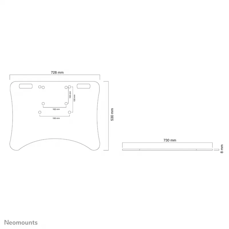 Neomounts PLASMA-M2500FPLATE piastra di base