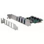EXSYS scheda PCIe 4 porte USB 3.2 Gen 1 con self-power 3A Renesas