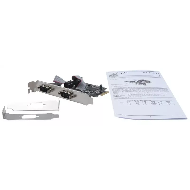 Adattatore seriale interno EXSYS EX-46012 PCIe connettore maschio ASIX MCS9901CV-CC