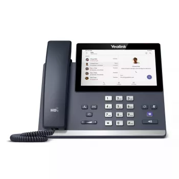 Telefono IP Yealink MP56 Microsoft Teams Edition — touchscreen capacitivo da 7 pollici, Android, Gigabit Ethernet, PoE, Bluetooth, ricevitore con filo