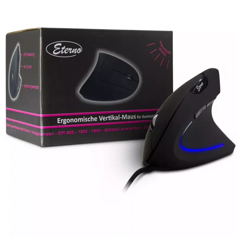 Mouse Inter-Tech KM-206WR USB Type-A ottico 2400 DPI