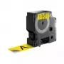 Etichette DYMO Authentic D1 | Rotolo 24mm x 7m | Stampa nera su giallo | Etichette autoadesive per etichettatrici LabelManager
