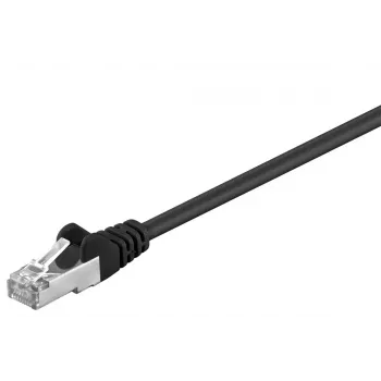 Goobay 68675 Cavo patch CAT 5e, SF/UTP, CCA, nero, 7,5 m