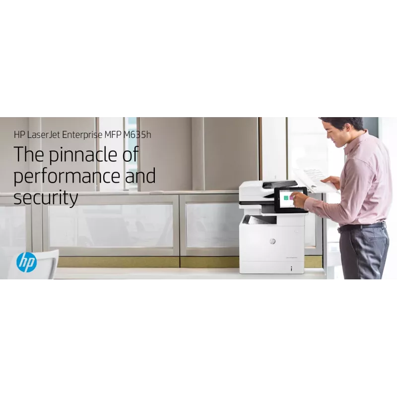 HP LaserJet Enterprise MFP M635h, laser, stampa monocromatica, 1200 x 1200 DPI, copia monocromatica, A4, nero, bianco