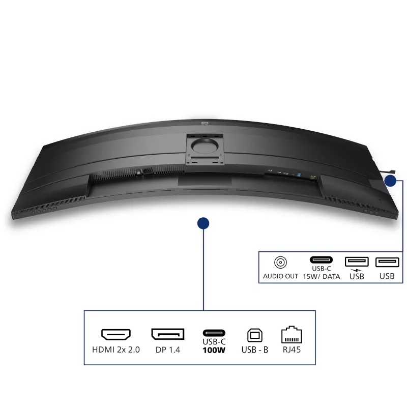 Monitor per computer Philips serie 5000 49B2U5900C/00 124 cm (48,8 inch) 5120 x 1440 pixel Dual QHD LCD nero