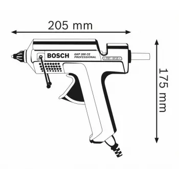 Bosch GKP 200 CE pistola per colla a caldo blu 500 W