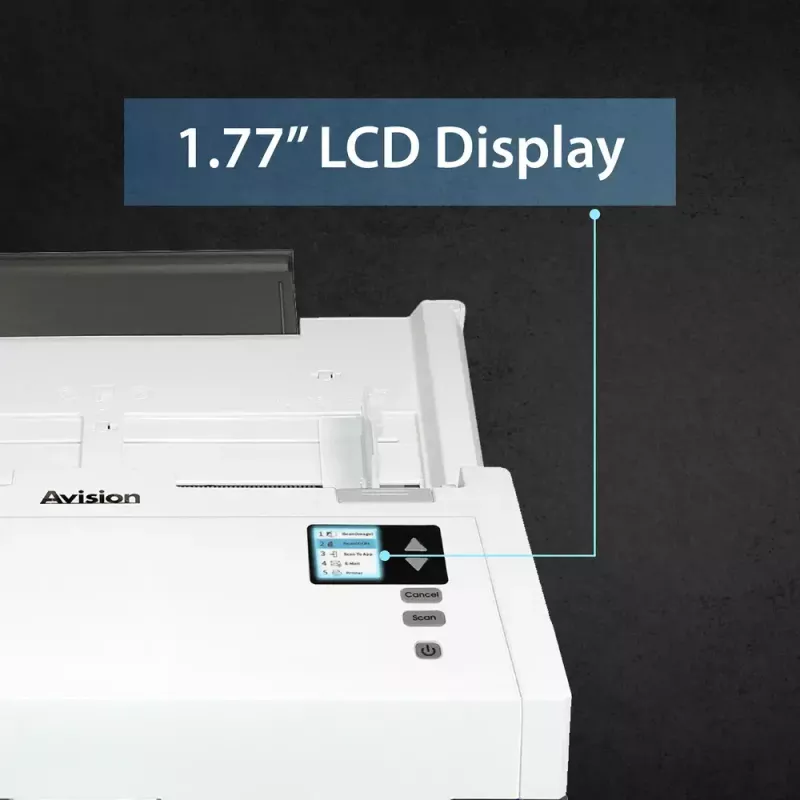 Scanner ADF Avision AD345GFWN — A4, 1200 x 1200 DPI, CIS, ADF da 100 fogli, duplex, bianco