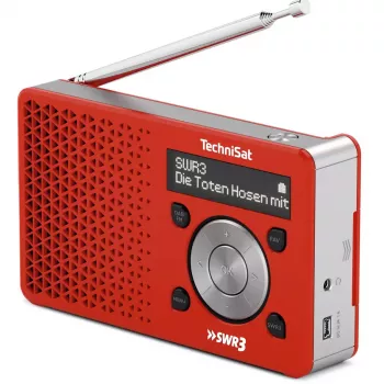 Radio personale TechniSat DigitRadio 1 rosso bianco