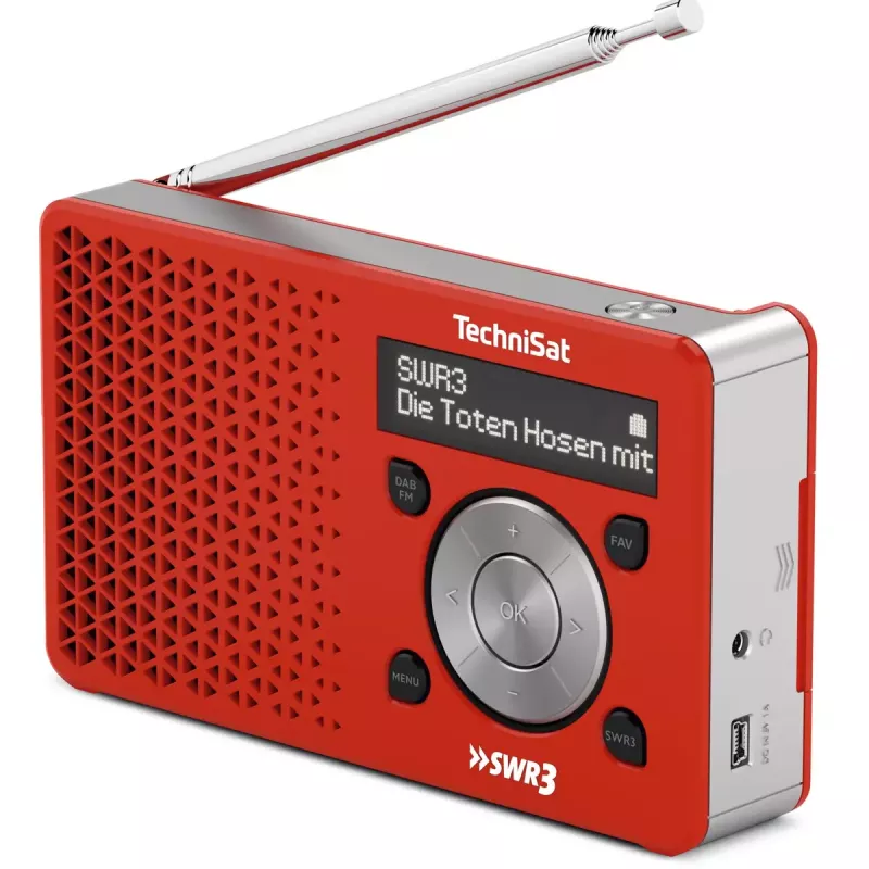 Radio personale TechniSat DigitRadio 1 rosso bianco