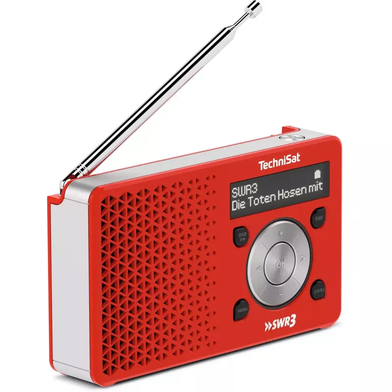 Radio personale TechniSat DigitRadio 1 rosso bianco