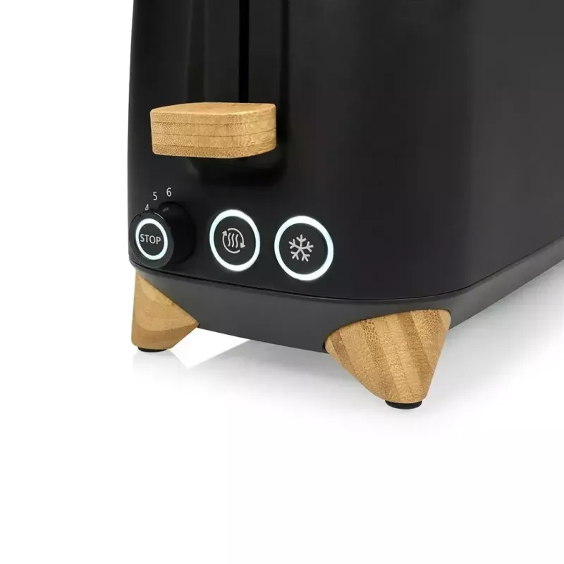 Toaster Princess 142361 2 fette 1000 W nero argento legno