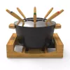 Set fonduta Princess 01.173025.01.001 Pure nero