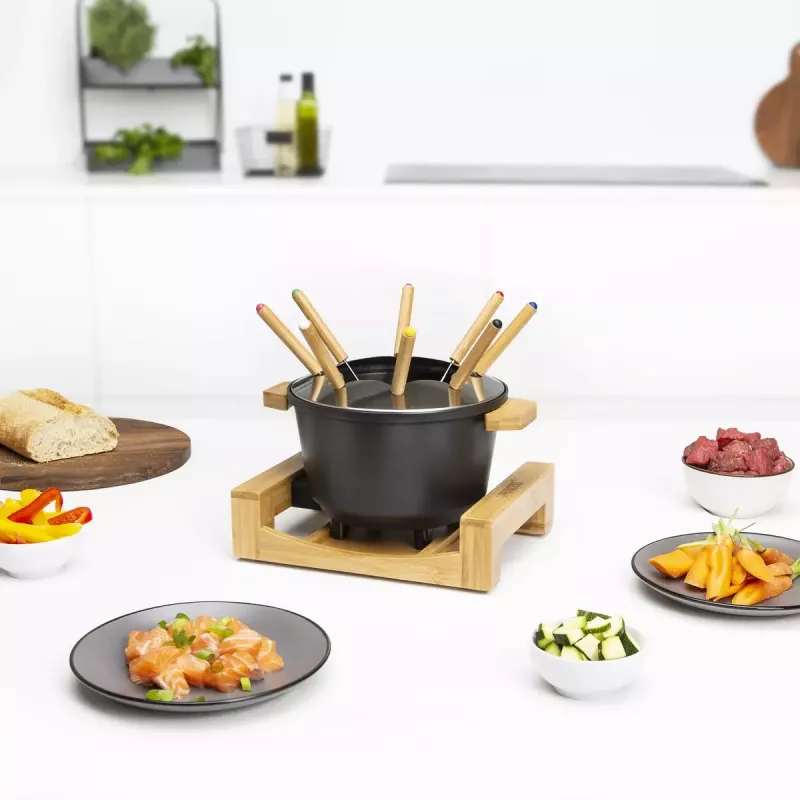 Set fonduta Princess 01.173025.01.001 Pure nero