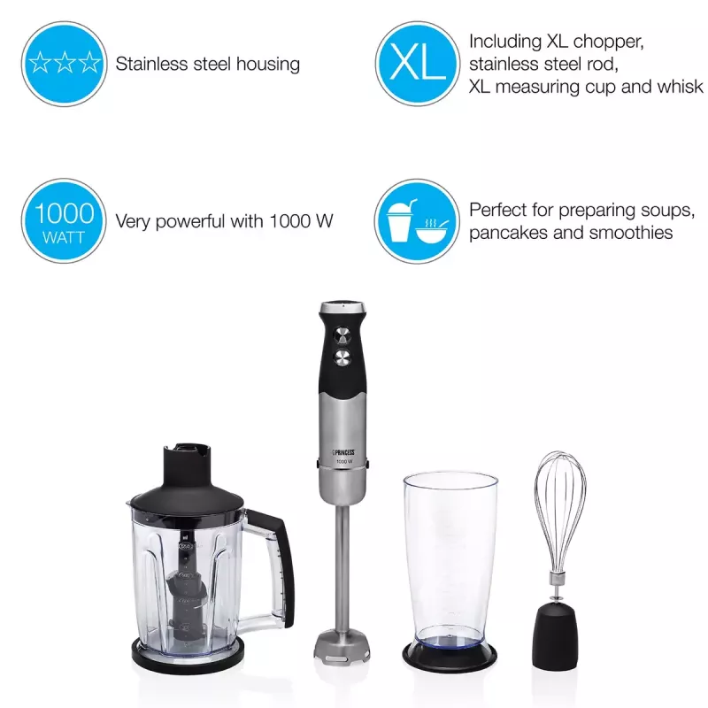 Frullatore a immersione Princess 01.221221.01.001 Hand-Blender-Set