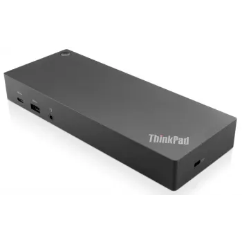 Docking station per laptop Lenovo 03X7469 con filo USB 3.2 Gen 2 (3.1 Gen 2) Type-C nera