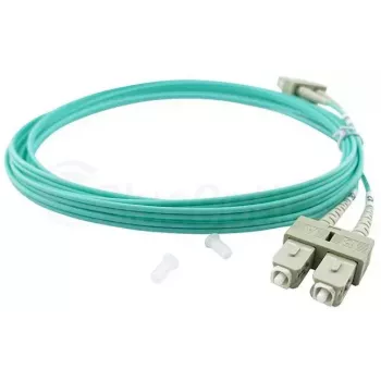 BlueOptics 055702K512000050M-BO Cavo patch in fibra ottica duplex, da LC/UPC a SC/UPC, OM3 50/125 µm, 50 m, beige