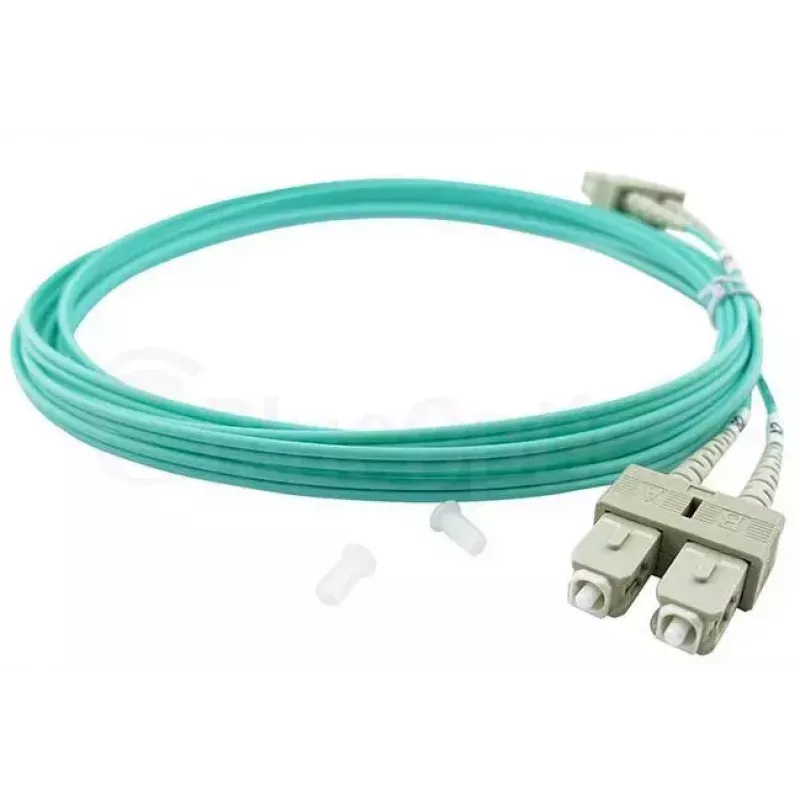 BlueOptics 055702T512000030M-BO Cavo patch in fibra ottica duplex, da LC/UPC a SC/UPC, OM3 50/125 µm, 30 m, beige
