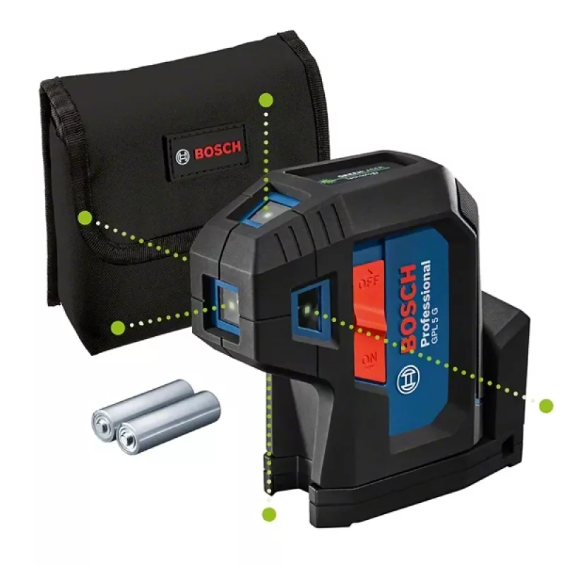 Bosch GPL 5 G puntatore laser 30 m 500-540 nm (< 10mW)