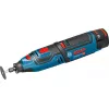 Bosch GRO 10.8 V-LI Professional Utensile rotativo a batteria, pinza da 3,2 mm, 2 batterie