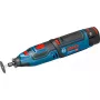 Bosch GRO 10.8 V-LI Professional Utensile rotativo a batteria, pinza da 3,2 mm, 2 batterie
